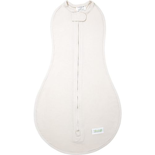 The Tencil Woombie Baby Swaddling Blanket - Ultra Soft, Soothing Eucalyptus Fiber Baby Swaddle - Wearable Baby Blanket - Cream, 5-13lbs - 0-3 Months