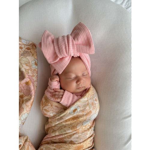 Oversized Topknot | Peony Rib Pointelle – Little and Fern