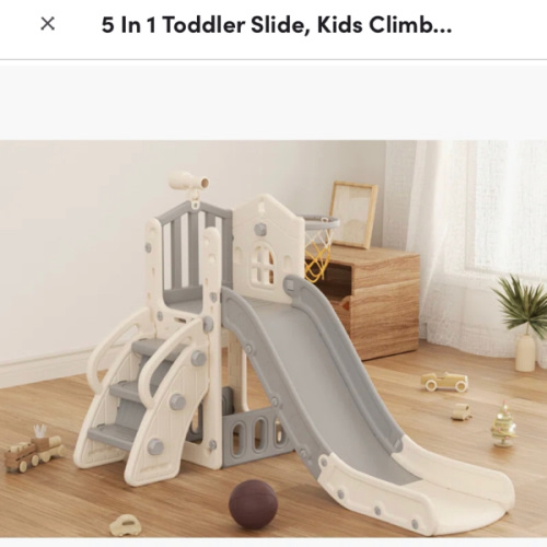 GLAF 5 In 1 Toddler Slide, Kids Climber Slide Indoor Outdoor Playset | Wayfair
