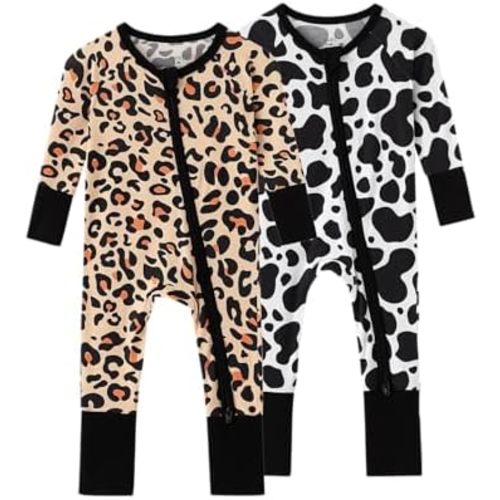 Bamboo Viscose Baby Pajamas Boys Girls Zippy Pjs Sleep 'N Play Romper - 0-24 Months