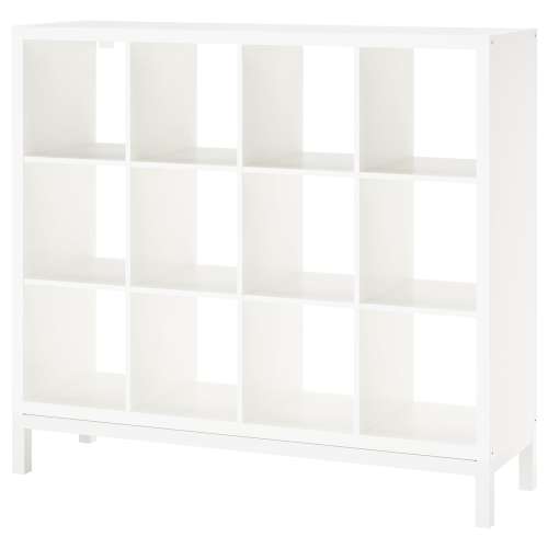 KALLAX Shelving unit with underframe - white/white 57 7/8x50 3/4 "