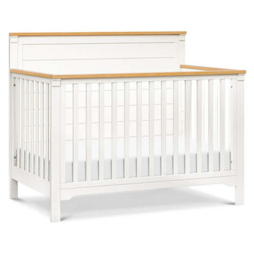 Shea 4-in-1 Convertible Crib - Warm White/Honey