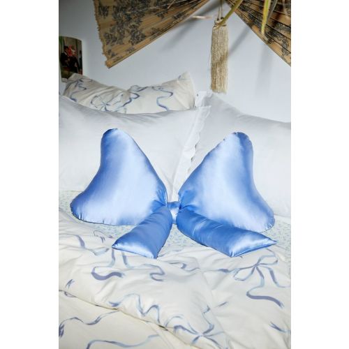 Big Bow Satin Throw Pillow