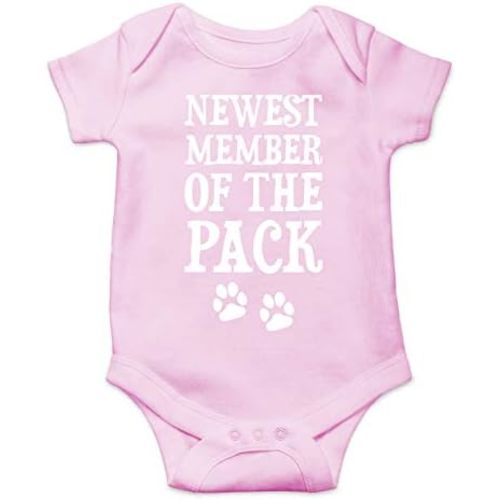 Newest Member of The Pack - Funny Baby Essentials Bodysuit - Infant Girl Clothes Newborn Outfit