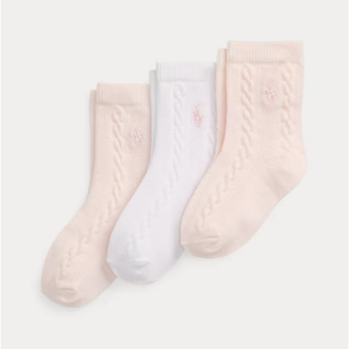 Cable-Knit Ankle Sock 3-Pack