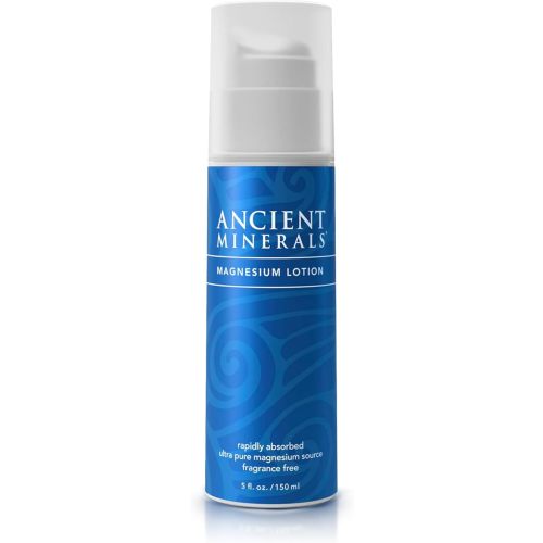 Ancient Minerals Magnesium Lotion – Zechstein Magnesium Chloride Cream with Shea Butter, Organic Oils & Hyaluronic Acid for Skin Hydration, Non-Greasy Body Lotion, 5oz