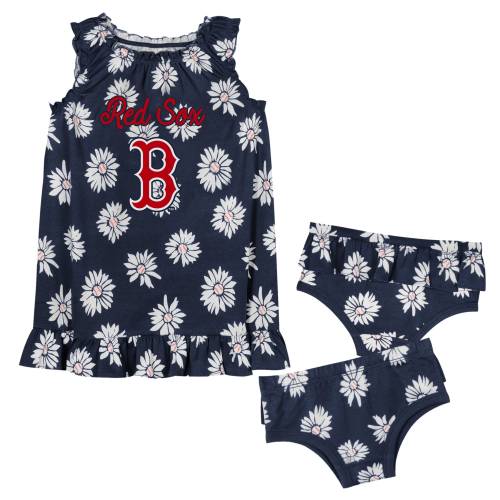 Infant Boston Red Sox Fanatics Navy Hop Skip Diaper Cover Set