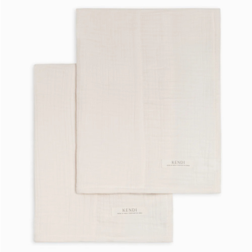 Coloured Organics 2-Pack Muslin Burp Cloths