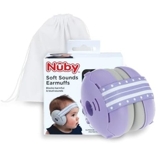 Nuby Soft Sounds Noise-Canceling Earmuffs with Travel Case