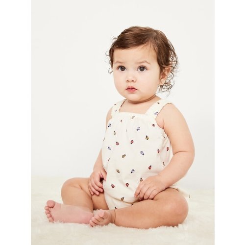 Printed Sleeveless One-Piece Romper for Baby | Old Navy