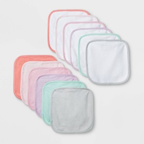 Baby Girls' 12pk Washcloth Set - Cloud Island™ Purple One Size