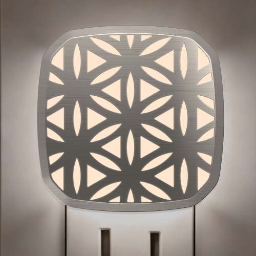 Better Homes & Gardens LED Night Light, ACT Bulb, Light Sensing, Satin Nickel