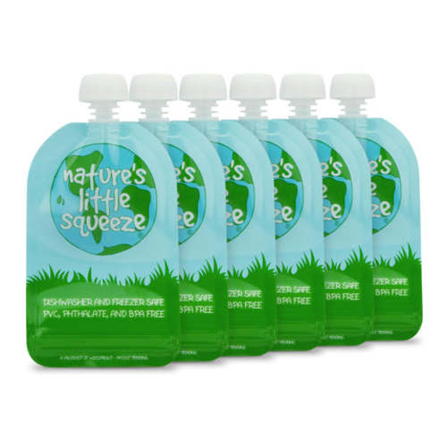 Reusable Food Pouches – Available in 3.4 oz, 5 oz, 7 oz, and Variety Packs