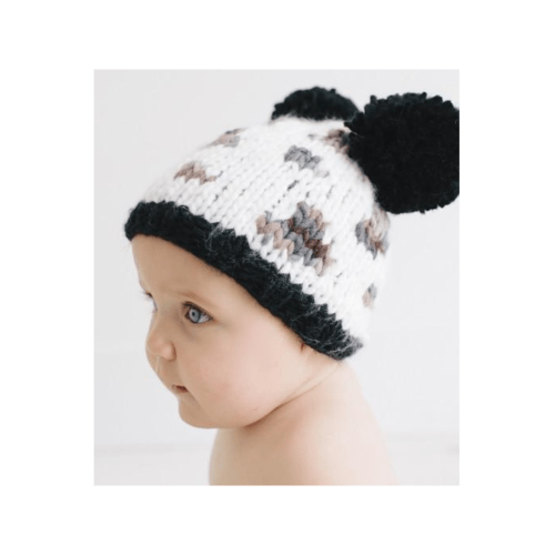 Leopard Pom Pom Hat