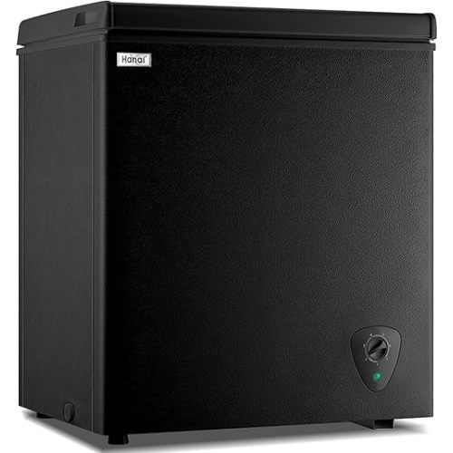 Deep Freezer WANAI 5.0 Cubic Chest Freezer with Top Open Door and Removable Storage Basket, 7 Gears Temperature Control, Energy Saving, Ideal for Office Dorm or Apartment