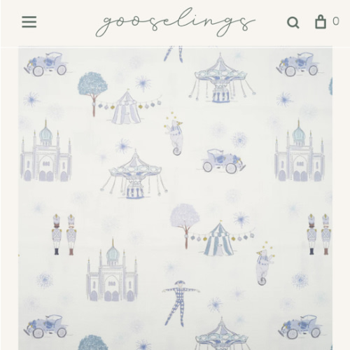 Adventures in Wonderland Swaddle - Aqua | Gooselings