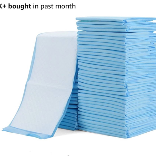 Rocinha 100 Pack Disposable Changing Pads Baby Disposable Underpads Waterproof Diaper Changing Pad Breathable Underpads Bed Table Protector Mat, 17 Inches x 13 Inches