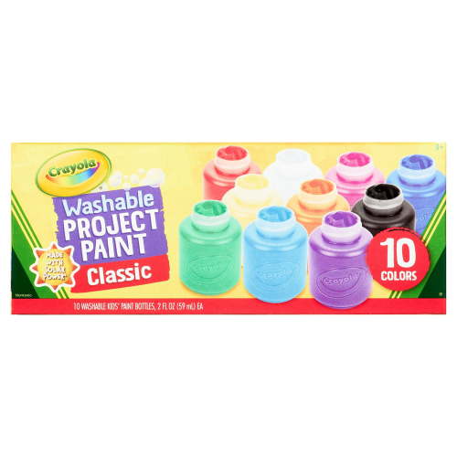 Crayola Washable Kids' Paint Set, 10-Colors