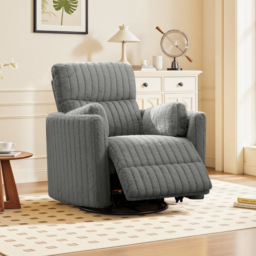 Charlton Home® 40" W Power Swivel Recliner with USB Charging & Reviews | Wayfair