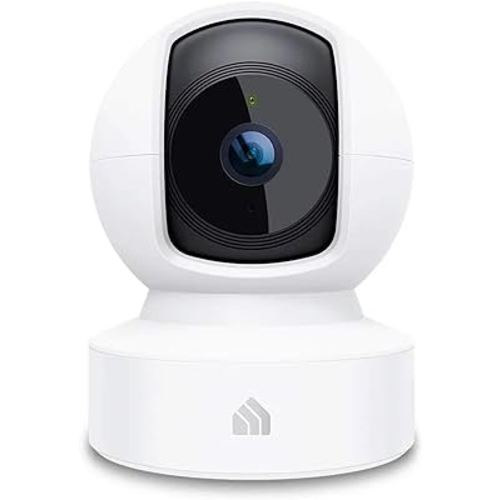 Kasa Indoor Pan/Tilt Smart Security Camera, 1080p HD Dog-Camera,2.4GHz with Night Vision,Motion Detection for Baby and Pet Monitor, Cloud & SD Card Storage, Works with Alexa& Google Home (EC70), White