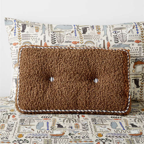 Tucker Sherpa Lumbar Kids Throw Pillow by Jeremiah Brent