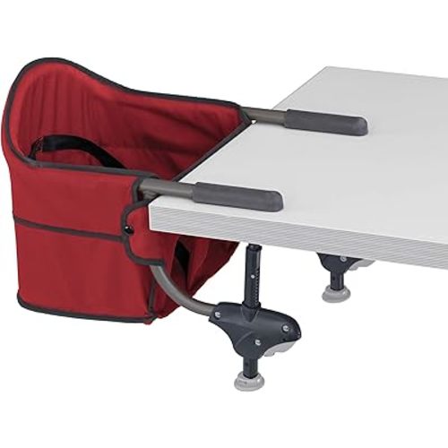 Chicco Caddy Hook-On Chair, Portable High Chair for Babies and Toddlers, for Children up to 37 lbs., Lightweight, Compact Fold | Red