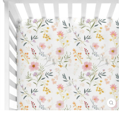 Winnie's Wildflowers Crib Sheet | Caden Lane
