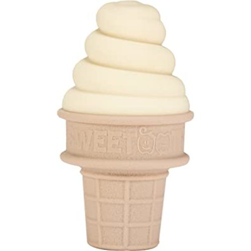 SweeTooth Ice Cream Cone Shaped Baby Teether - Yummy Yellow