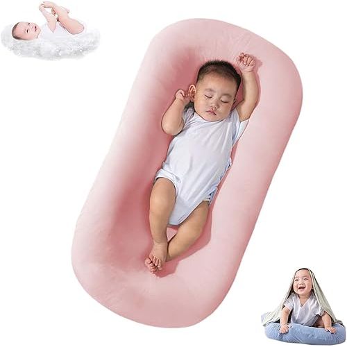 Baby Lounger for Newborn 0-24 Months, Bionic Design Baby Nest Sleeper, Soft Organic Breathable Lounger Pillow for Newborn Infants