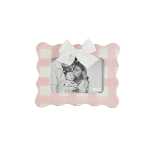 Horizontal Pink Bow Frame | Mud Pie