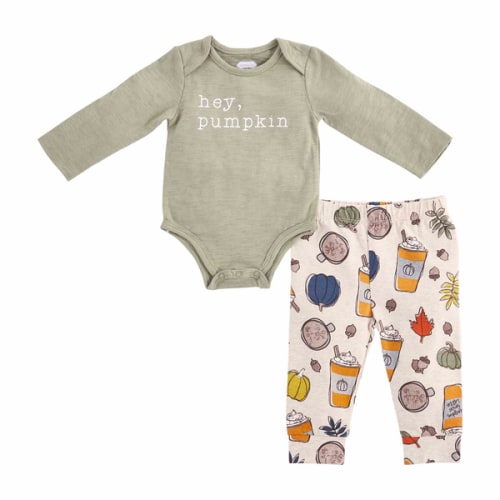 Pumpkin Spice Bodysuit Set | Mud Pie