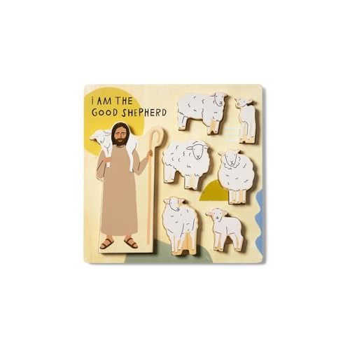 Be A Heart The Good Shepherd, Wooden Puzzles, Catholic Gifts for Kids
