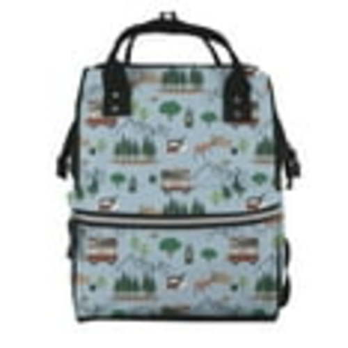 Defioc Camping Caravan for Baby Diaper Bag Backpack - Baby Bag for Boys & Girls - Diaper Backpack - Large Travel Diaper Bags- Baby Registry Search & Shower Gifts
