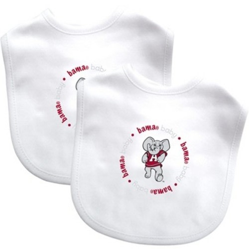 BabyFanatic Officially Licensed Unisex Baby Bibs 2 Pack - NCAA Alabama Crimson Tide.