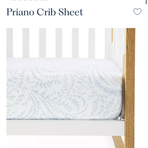Priano Crib Sheet | Serena and Lily