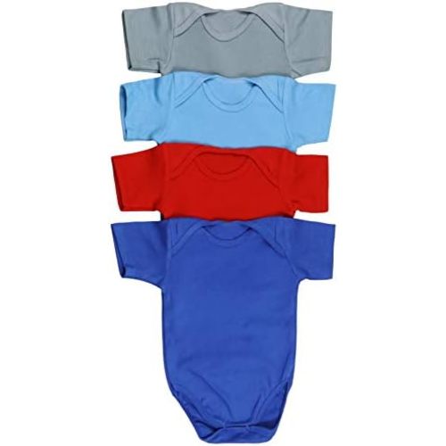 ToBeInStyle Babys' 4 Pack Short Sleeve One-Piece Bodysuit
