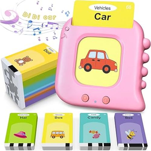 Talking Flash Cards,Kids Toddler Flash Cards with 240 Sight Words,Montessori Toys,Autism Sensory Toys,Speech Therapy Toys,Learning Educational Toys Gifts for Age 1 2 3 4 5 Years Old Boys and Girls