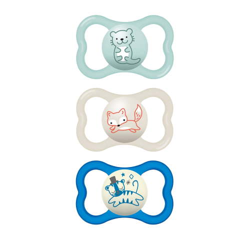 MAM Air Day & Night Pacifier, 6+ Months, Unisex, 3 Pack
