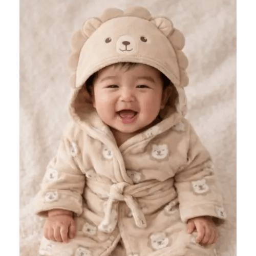 Hand monogrammed DreamGro hooded bear towel