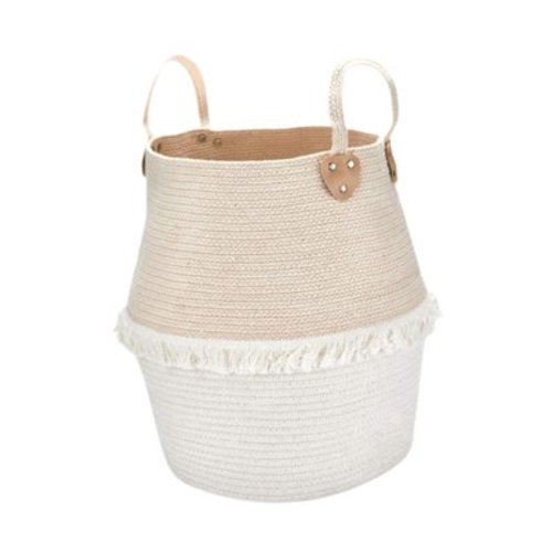 Fancyes Laundry Basket Laundry Hamper Baby Nursery Hamper Decorative Large Basket Basket, for Dorm Clothes Toys Pillows Beige