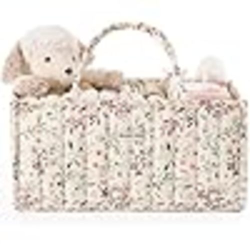 Amazon.com: Blissful Diary Floral Diaper Caddy Organizer, Stylish Nursery Storage Basket, Gift for Baby Shower, Baby Registry Must Have, Newborn Essentials, Pastoral Daisy : Baby