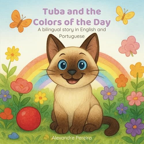 Tuba and the Colors of the Day: A bilingual story in English and Portuguese Paperback – May 5, 2025