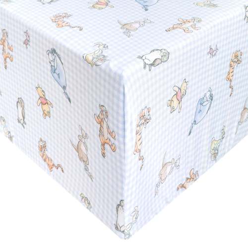 Premium Knit Fitted Crib Sheet - Winnie the Pooh and Friends
