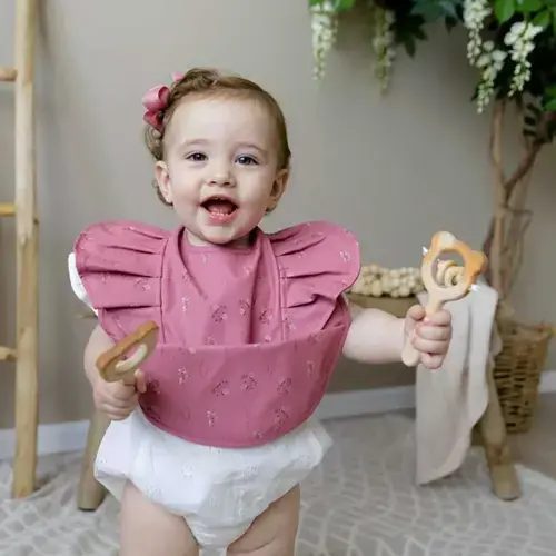Floret Frill Waterproof Snuggle Baby Bib | Snuggle Hunny
