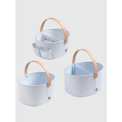 babyGap 3 Pack Nested Fabric Storage Bins with Handles