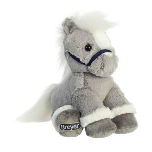 Aurora Small Bridle Buddies Horse Breyer Exquisite Stuffed Animal Grey 8.5"