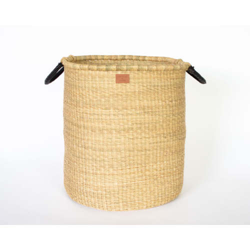 Kwasi Tall Hamper - Black Handle