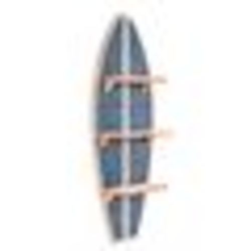 American Art Decor Reyn Spooner Biscus Bounth Earth Red Surfboard Printed Wall Shelf - 13" x 35" x 7.5" - 35" x 13" x 5.5"