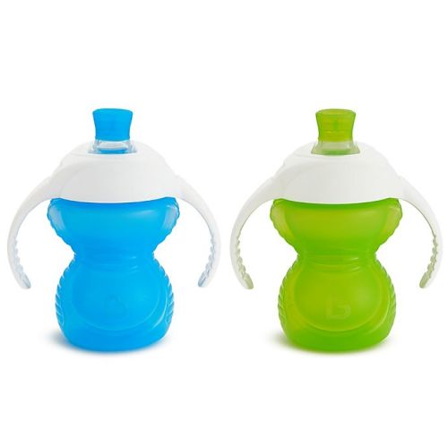 Munchkin® Click Lock™ 7 oz. Bite Proof Trainer Cups in Blue/Green (Set of 2)