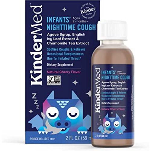 Infants' Nighttime Cough, Made with Organic Agave Syrup, English Ivy Leaf Extract, and Chamomile Tea Extract, for Babies 2 months+, 2 Fl Oz